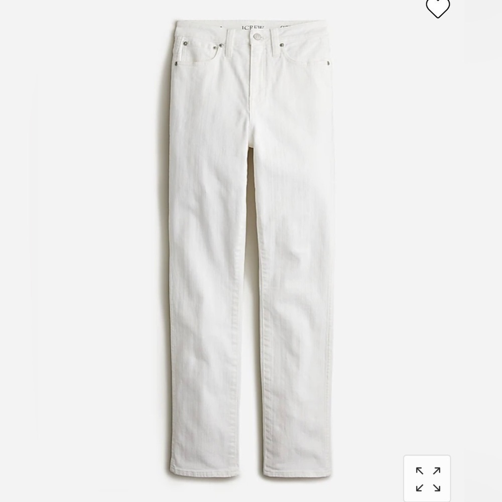 J Crew Curvy vintage slim-straight jean in white wash Item BP494